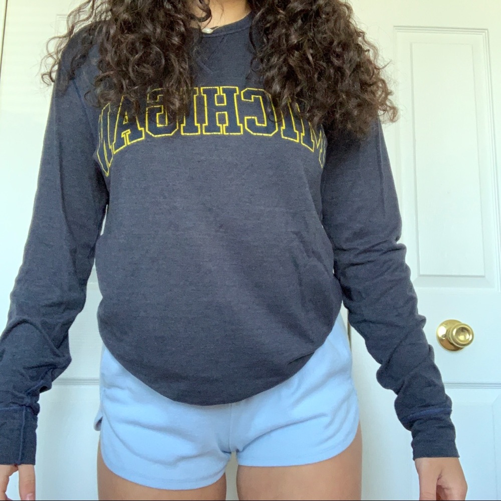 University of Michigan Navy Long Sleeve